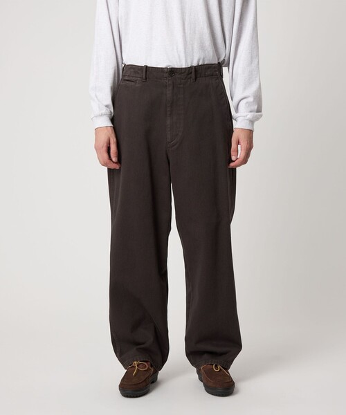 Steven Alan（スティーブンアラン）の「＜Steven Alan＞ ツイル ガーメントダイ アーミー ノープリーツ トラウザーズ（その他パンツ・メンズ・ダークブラウン/ブラック・S/M/L/XL）」の3枚目の写真