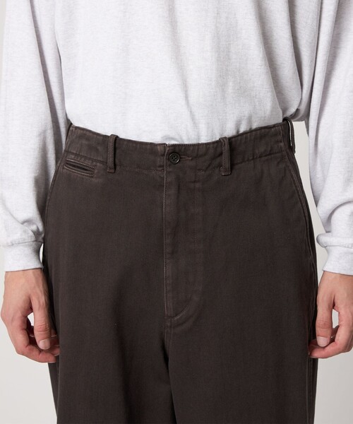 Steven Alan（スティーブンアラン）の「＜Steven Alan＞ ツイル ガーメントダイ アーミー ノープリーツ トラウザーズ（その他パンツ・メンズ・ダークブラウン/ブラック・S/M/L/XL）」の8枚目の写真