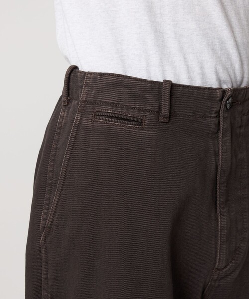 Steven Alan（スティーブンアラン）の「＜Steven Alan＞ ツイル ガーメントダイ アーミー ノープリーツ トラウザーズ（その他パンツ・メンズ・ダークブラウン/ブラック・S/M/L/XL）」の9枚目の写真