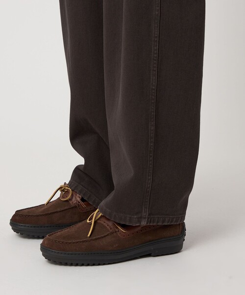 Steven Alan（スティーブンアラン）の「＜Steven Alan＞ ツイル ガーメントダイ アーミー ノープリーツ トラウザーズ（その他パンツ・メンズ・ダークブラウン/ブラック・S/M/L/XL）」の4枚目の写真