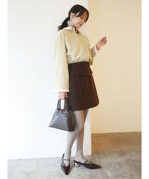 POLO BCS(ポロ ビーシーエス)の「【POLO BCSコラボ】レイヤードカラーカフスシャツ(シャツ/ブラウス・レディース・イエロー/ホワイト/ブルー・FREE)」の7枚目の写真