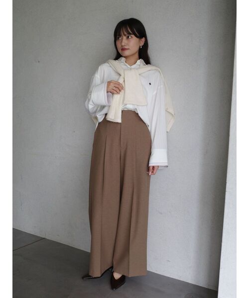 POLO BCS(ポロ ビーシーエス)の「【POLO BCSコラボ】レイヤードカラーカフスシャツ(シャツ/ブラウス・レディース・イエロー/ホワイト/ブルー・FREE)」の12枚目の写真