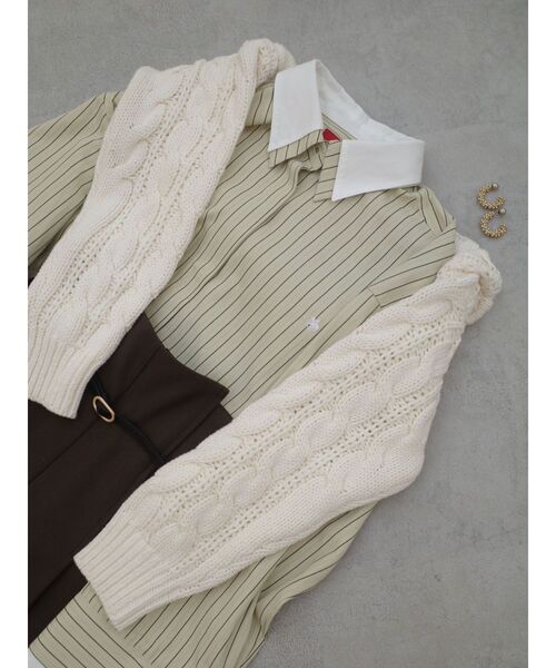 POLO BCS(ポロ ビーシーエス)の「【POLO BCSコラボ】レイヤードカラーカフスシャツ(シャツ/ブラウス・レディース・イエロー/ホワイト/ブルー・FREE)」の14枚目の写真