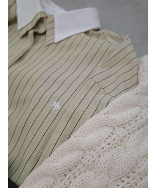 POLO BCS(ポロ ビーシーエス)の「【POLO BCSコラボ】レイヤードカラーカフスシャツ(シャツ/ブラウス・レディース・イエロー/ホワイト/ブルー・FREE)」の15枚目の写真