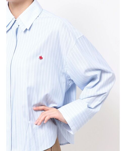 POLO BCS(ポロ ビーシーエス)の「【POLO BCSコラボ】レイヤードカラーカフスシャツ(シャツ/ブラウス・レディース・イエロー/ホワイト/ブルー・FREE)」の20枚目の写真