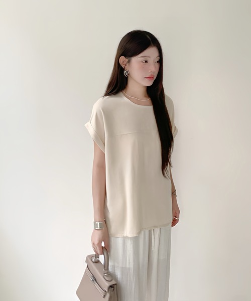 by LEGNA(バイレグナ)の「後ろボタンブラウス(シャツ/ブラウス・レディース・モカ/ブラック/ベージュ・MEDIUM/LARGE)」の9枚目の写真