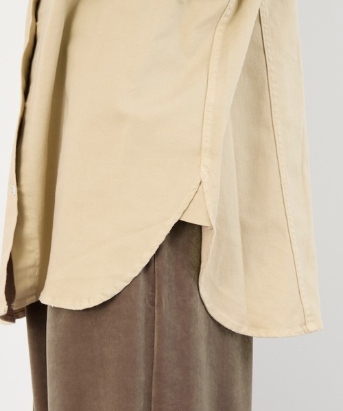 Healthy denim（ヘルシーデニム）の「【Healthy DENIM】デニムビッグシャツ-Almond（シャツ/ブラウス・レディース・ベージュ/ピンク・1）」の16枚目の写真