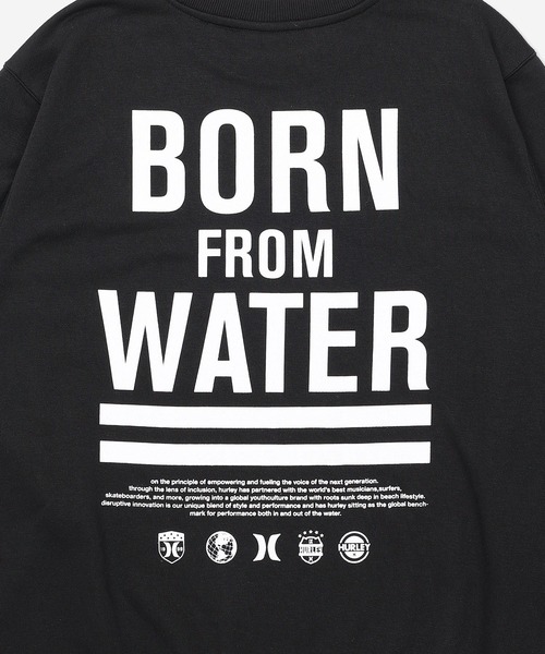 Hurley (ハーレー)の「Hurley/ハーレー トレーナー スウェット クルーネック バックプリント 裏毛 SWEAT BORN FROM WATER CREW MCFL252014(スウェット・メンズ・ブラック/ブラウン・L/M)」の6枚目の写真