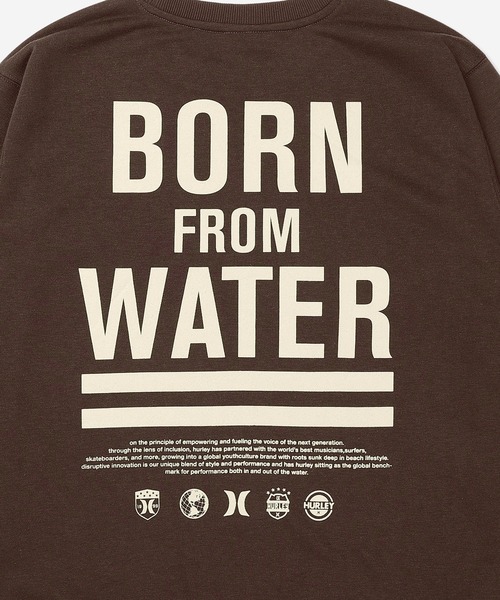 Hurley (ハーレー)の「Hurley/ハーレー トレーナー スウェット クルーネック バックプリント 裏毛 SWEAT BORN FROM WATER CREW MCFL252014(スウェット・メンズ・ブラック/ブラウン・L/M)」の9枚目の写真