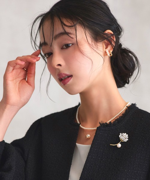 RUIRUE BOUTIQUE（ルイルエブティック）の「フラワー ビジュー パール