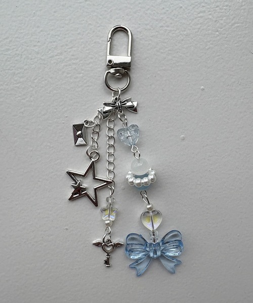 kutir(クティール)の「kutirlune/アソートマルチストラップ(キーホルダー・レディース・ブルー/シルバー・FREE)」の2枚目の写真