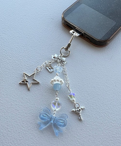 kutir(クティール)の「kutirlune/アソートマルチストラップ(キーホルダー・レディース・ブルー/シルバー・FREE)」の5枚目の写真
