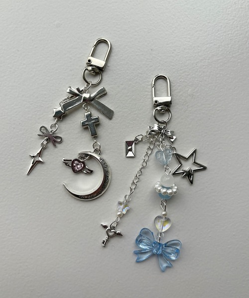 kutir(クティール)の「kutirlune/アソートマルチストラップ(キーホルダー・レディース・ブルー/シルバー・FREE)」の3枚目の写真