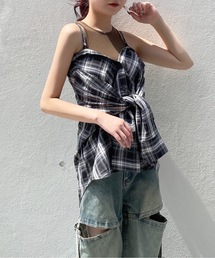 one way | 3wayチェックシャツ(シャツ/ブラウス)