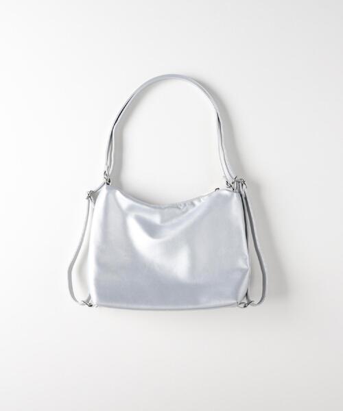 Right-on(ライトオン)の「VIVIAN BLUE(ヴィヴィアンブルー)【キッズ】2WAYリボンバッグ(ショルダーバッグ・キッズ・ブラック/ホワイト/シルバー・ONE SIZE)」の9枚目の写真