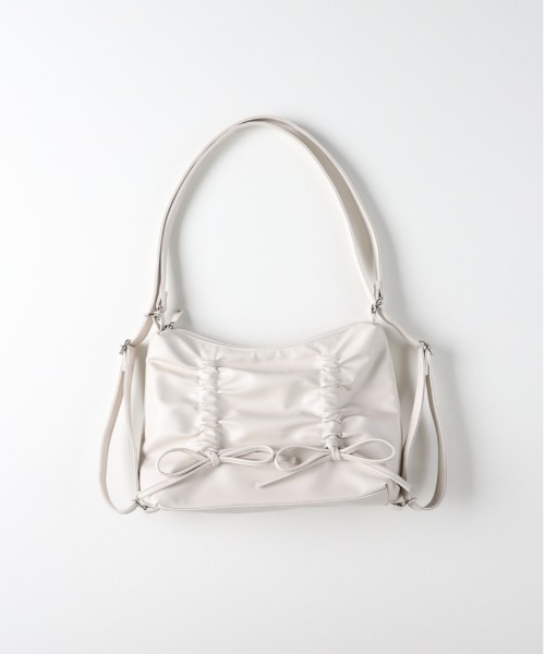 Right-on（ライトオン）の「【VIVIAN BLUE】２ＷＡＹリボンバッグ（ショルダーバッグ・キッズ・ブラック/ホワイト/シルバー・ONE SIZE）」の2枚目の写真