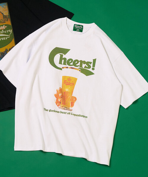 417 EDIFICE（フォーワンセブンエディフィス）の「《追加》CARLSBERG × 417 GRAPHIC Tシャツ（Tシャツ/カットソー・メンズ・ブラック系その他/ブラック/ホワイト/ホワイト系その他・MEDIUM/LARGE/X-LARGE）」の3枚目の写真