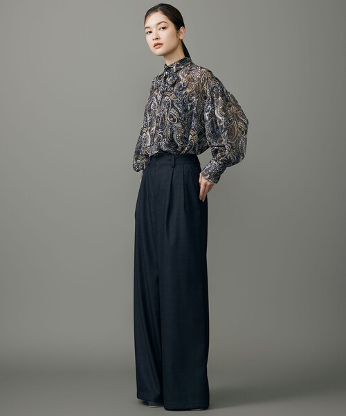 自由区（ジユウク）の「デニムライクツイルワイド パンツ（その他パンツ・レディース・ダークブラウン系/ネイビー系・40/38/36）」の5枚目の写真