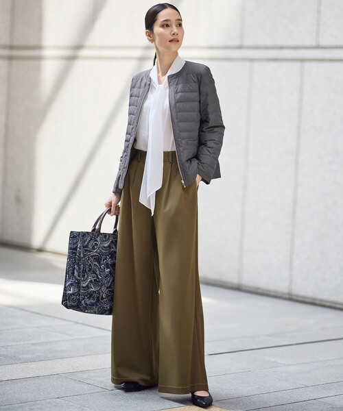 自由区（ジユウク）の「デニムライクツイルワイド パンツ（その他パンツ・レディース・ダークブラウン系/ネイビー系・40/38/36）」の8枚目の写真