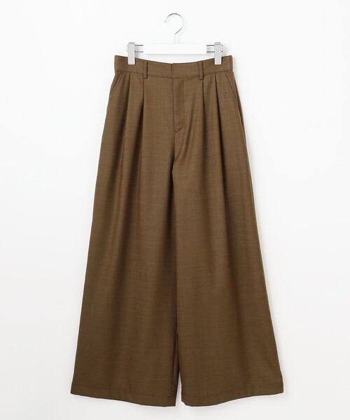 自由区（ジユウク）の「デニムライクツイルワイド パンツ（その他パンツ・レディース・ダークブラウン系/ネイビー系・40/38/36）」の9枚目の写真