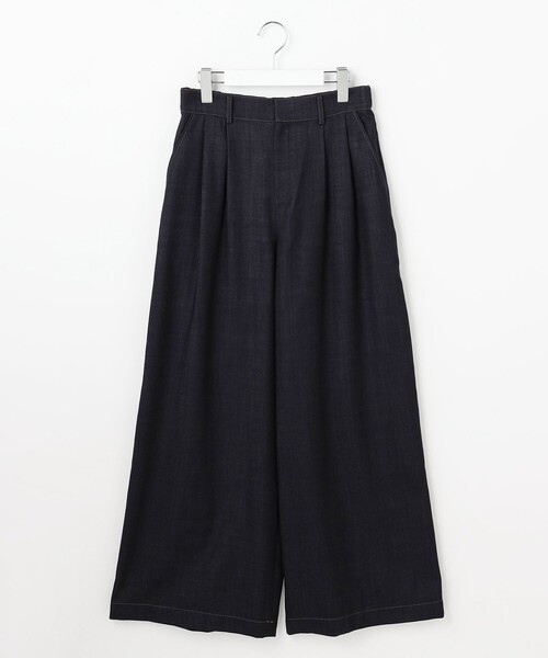 自由区（ジユウク）の「デニムライクツイルワイド パンツ（その他パンツ・レディース・ダークブラウン系/ネイビー系・40/38/36）」の18枚目の写真