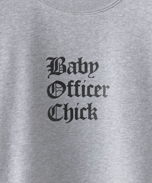 Chick（チック）の「【2color 】Baby Officer LOGO BIG SWEAT スウェット（スウェット・レディース・グレー/ブラック・FREE）」の5枚目の写真