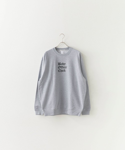 Chick（チック）の「【2color 】Baby Officer LOGO BIG SWEAT スウェット（スウェット・レディース・グレー/ブラック・FREE）」の21枚目の写真