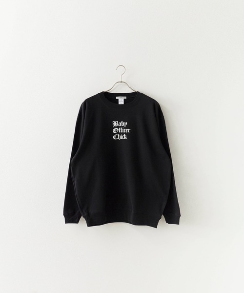 Chick（チック）の「【2color 】Baby Officer LOGO BIG SWEAT スウェット（スウェット・レディース・グレー/ブラック・FREE）」の9枚目の写真