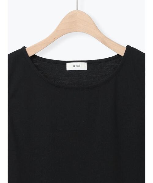 SM2(エスエムツー)の「【接触冷感】裾ティアードノースリーブカットソー(Tシャツ/カットソー・レディース・ブラック/オフホワイト・F)」の14枚目の写真