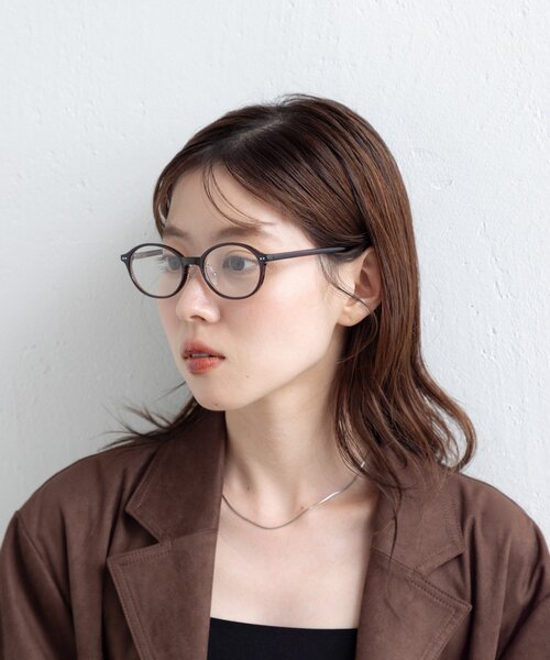 Kastane（カスタネ）の「オーバルメガネ（メガネ・レディース・ベージュ/ブラウン・FREE）」の3枚目の写真