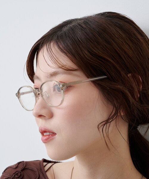 Kastane（カスタネ）の「オーバルメガネ（メガネ・レディース・ベージュ/ブラウン・FREE）」の8枚目の写真