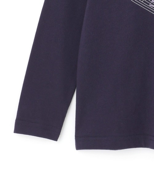 KP（ケーピー）の「ハート＆ミュージックモチーフ 長袖Tシャツ（Tシャツ/カットソー・キッズ・ネイビー/サックスブルー・120cm/130cm/140cm/150cm/160cm）」の3枚目の写真