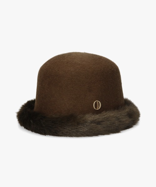 Chapeau d' O(シャポードオー)の「Chapeau d' O Fur Edge Felt Bucket / シャポードオー(ハット・レディース・ブラック/グレー/ブラウン・M/57.5cm)」の13枚目の写真
