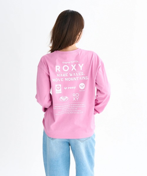 ROXY(ロキシー)の「HISTORICAL LOGO L/S /ロキシーバックプリント長袖ロンT(Tシャツ/カットソー・レディース・ブラック/ホワイト/ピンク/グレー・MEDIUM/LARGE/SMALL)」の4枚目の写真