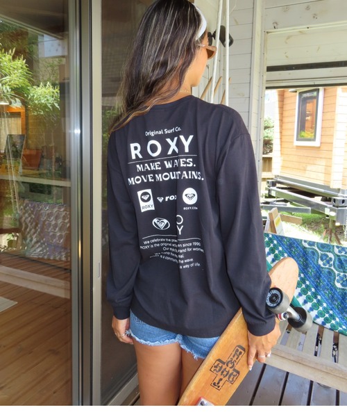 ROXY(ロキシー)の「HISTORICAL LOGO L/S /ロキシーバックプリント長袖ロンT(Tシャツ/カットソー・レディース・ブラック/ホワイト/ピンク/グレー・MEDIUM/LARGE/SMALL)」の2枚目の写真