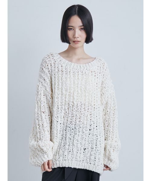 ローゲージハンド畦ニット（ニット/セーター）｜MIESROHE（ミースロエ