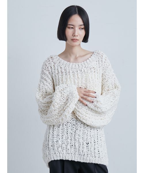 ローゲージハンド畦ニット（ニット/セーター）｜MIESROHE（ミースロエ