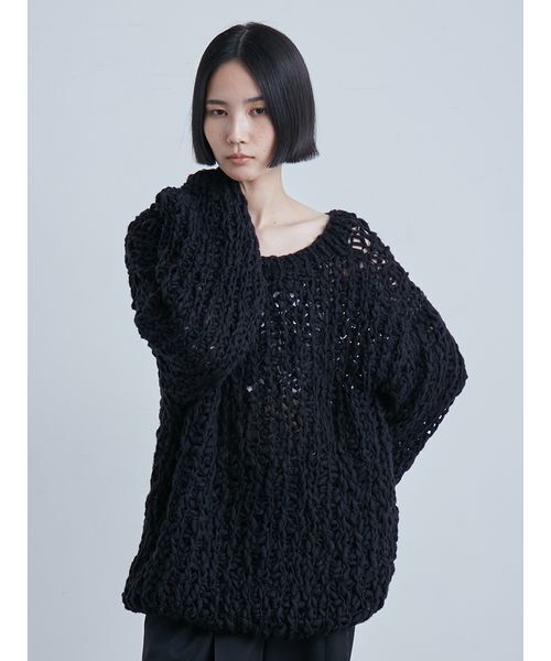 ローゲージハンド畦ニット（ニット/セーター）｜MIESROHE（ミースロエ
