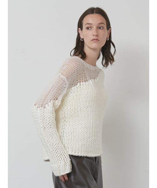 styling/(スタイリング)の「コンビクルーネックハンドニット(タンクトップ・レディース・ブラック/ホワイト/レッド・F)」の10枚目の写真