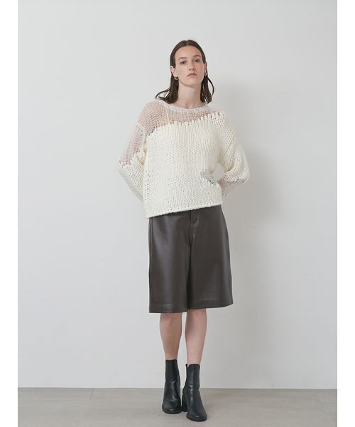 styling/(スタイリング)の「コンビクルーネックハンドニット(タンクトップ・レディース・ブラック/ホワイト/レッド・F)」の9枚目の写真