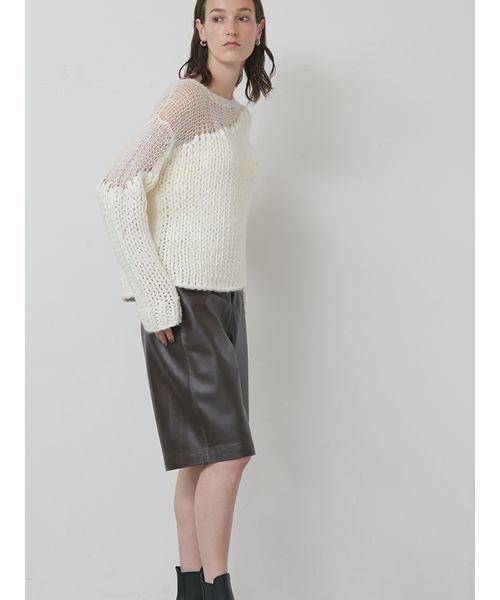 styling/(スタイリング)の「コンビクルーネックハンドニット(タンクトップ・レディース・ブラック/ホワイト/レッド・F)」の16枚目の写真