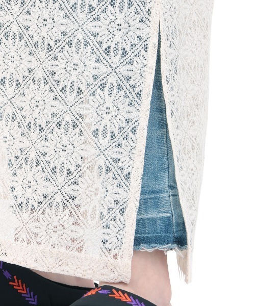 チチカカ（チチカカ）の「Orale! フラワーレースドッキングワンピース（ワンピース・レディース・チャコールグレー/ライトグレー/ブルー・FREE）」の19枚目の写真