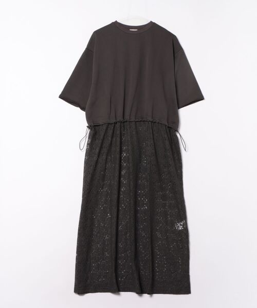 チチカカ（チチカカ）の「Orale! フラワーレースドッキングワンピース（ワンピース・レディース・チャコールグレー/ライトグレー/ブルー・FREE）」の22枚目の写真