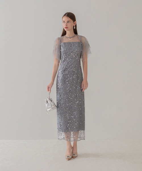 Leja（レジャ）の「【LEJA】スパンコールパールミックスボレロIライン