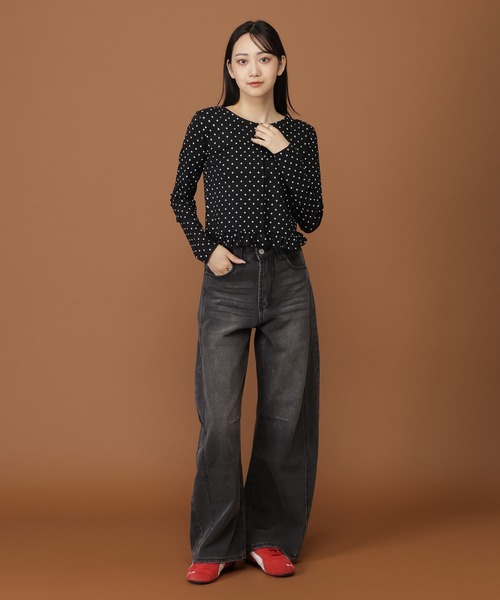 3.3 Field Trip （3.3フィールドトリップ）の「3.3 Field Trip／バレルBLACKデニム（デニムパンツ・レディース・ブラック・FREE）」の17枚目の写真