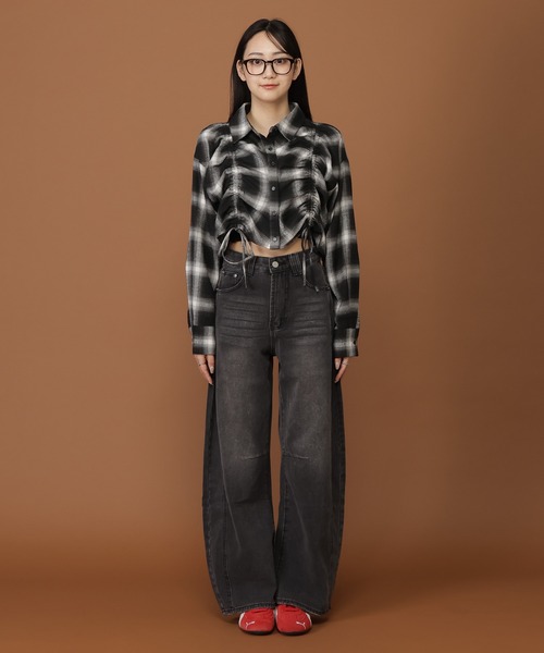 3.3 Field Trip （3.3フィールドトリップ）の「3.3 Field Trip／バレルBLACKデニム（デニムパンツ・レディース・ブラック・FREE）」の12枚目の写真