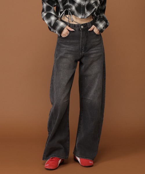 3.3 Field Trip （3.3フィールドトリップ）の「3.3 Field Trip／バレルBLACKデニム（デニムパンツ・レディース・ブラック・FREE）」の10枚目の写真