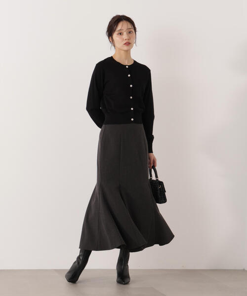 PROPORTION BODY DRESSING(プロポーションボディドレッシング)の「<ウォッシャブル>キラ釦カーディガン / 1215274901(カーディガン/ボレロ・レディース・ホワイト系その他/ボルドー/ピンク/ブラック・FREE)」の9枚目の写真