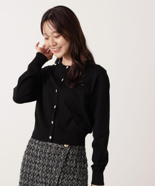 PROPORTION BODY DRESSING(プロポーションボディドレッシング)の「<ウォッシャブル>キラ釦カーディガン / 1215274901(カーディガン/ボレロ・レディース・ホワイト系その他/ボルドー/ピンク/ブラック・FREE)」の11枚目の写真