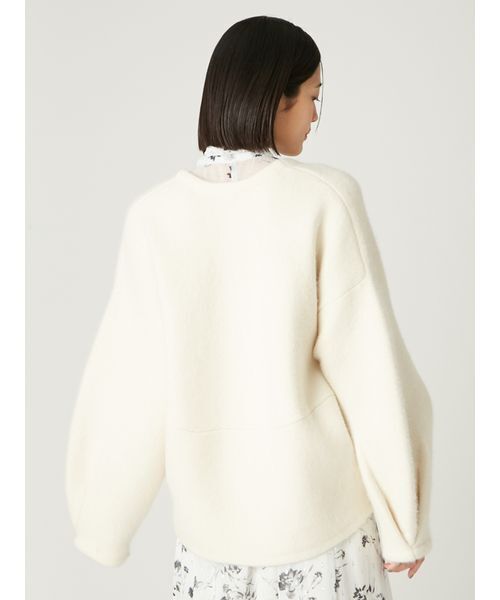 セール】ダブルフェイスラクーンカーディガン（カーディガン/ボレロ